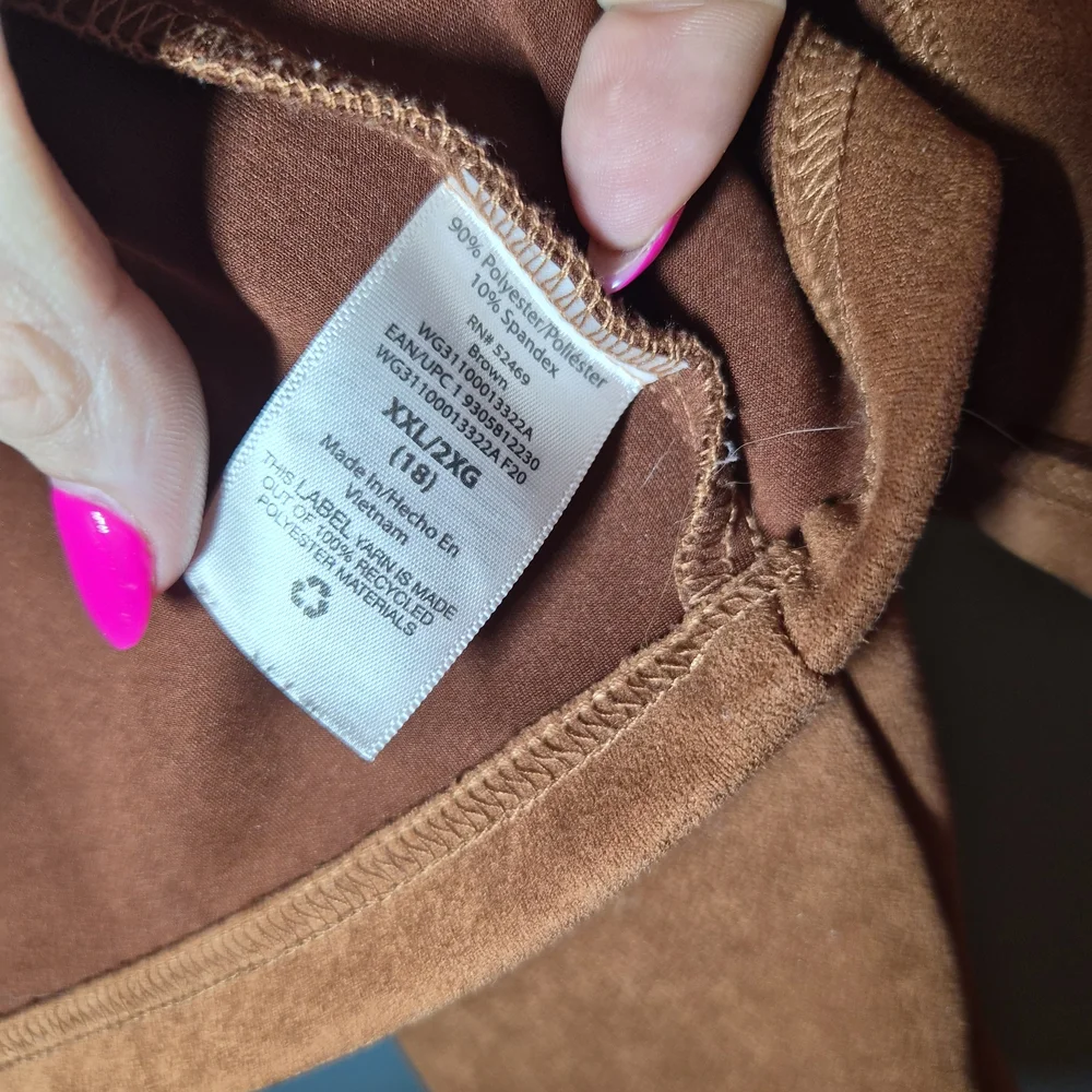 Women's Orange Suede Jacket - Picture 7 of 7